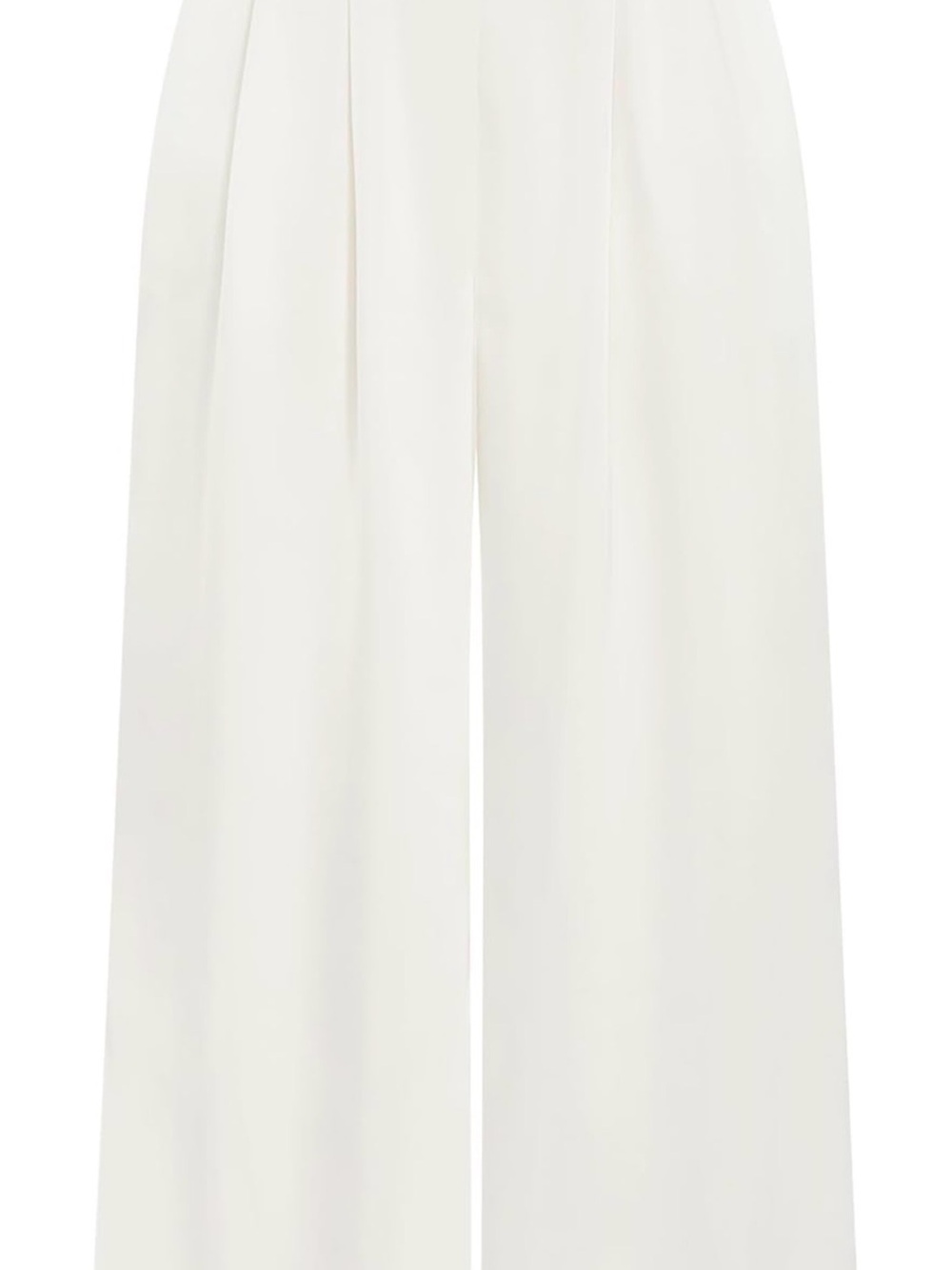 City Chic Cream Wide-Leg Trousers